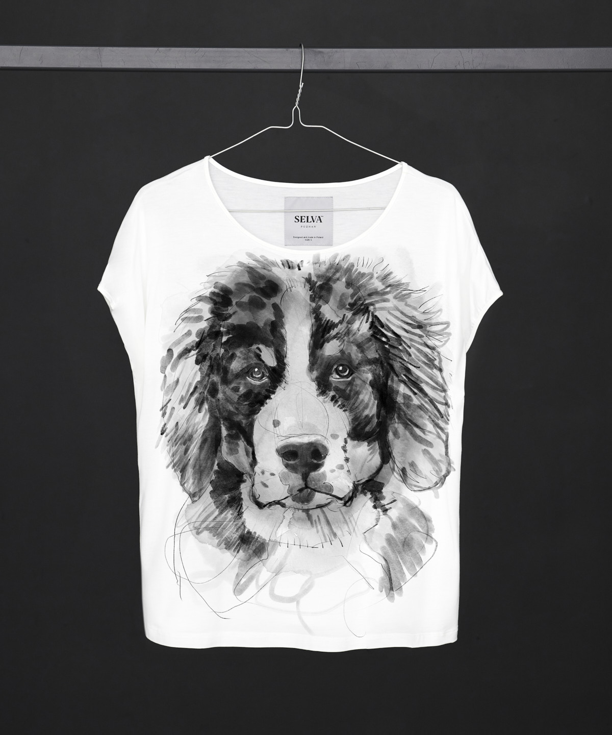 Bernese Mountain Dog no.2 white t-shirt woman
