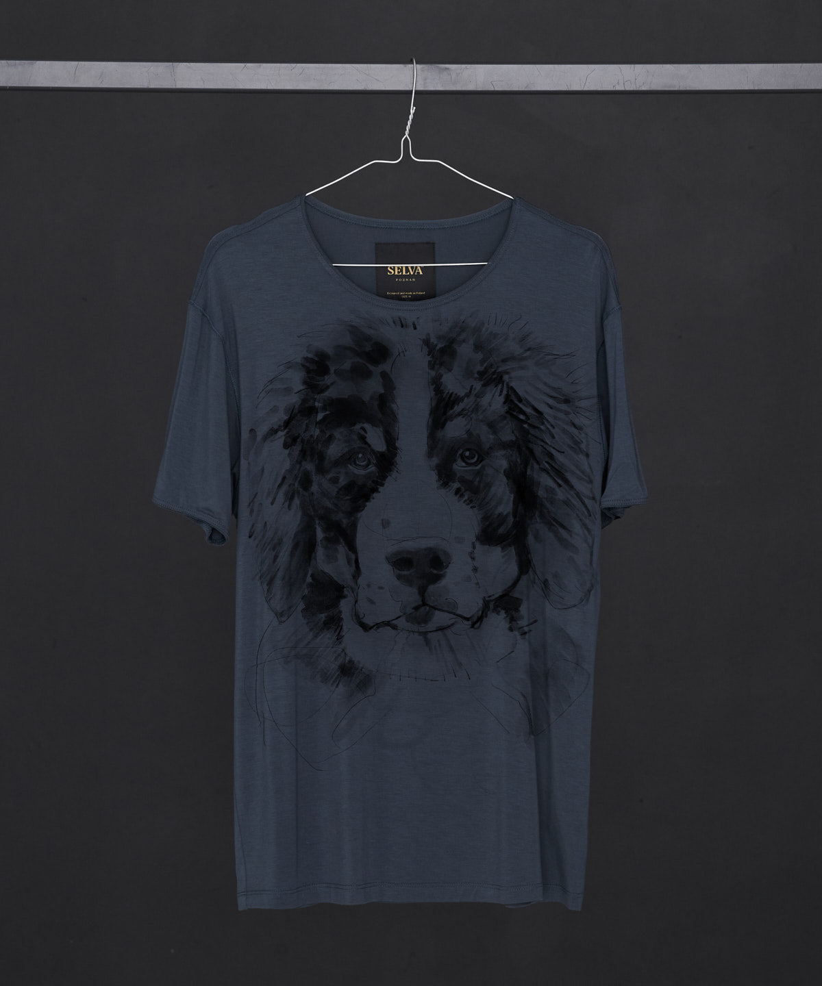 Bernese Mountain Dog no. 2 dark cool gray t-shirt MAN