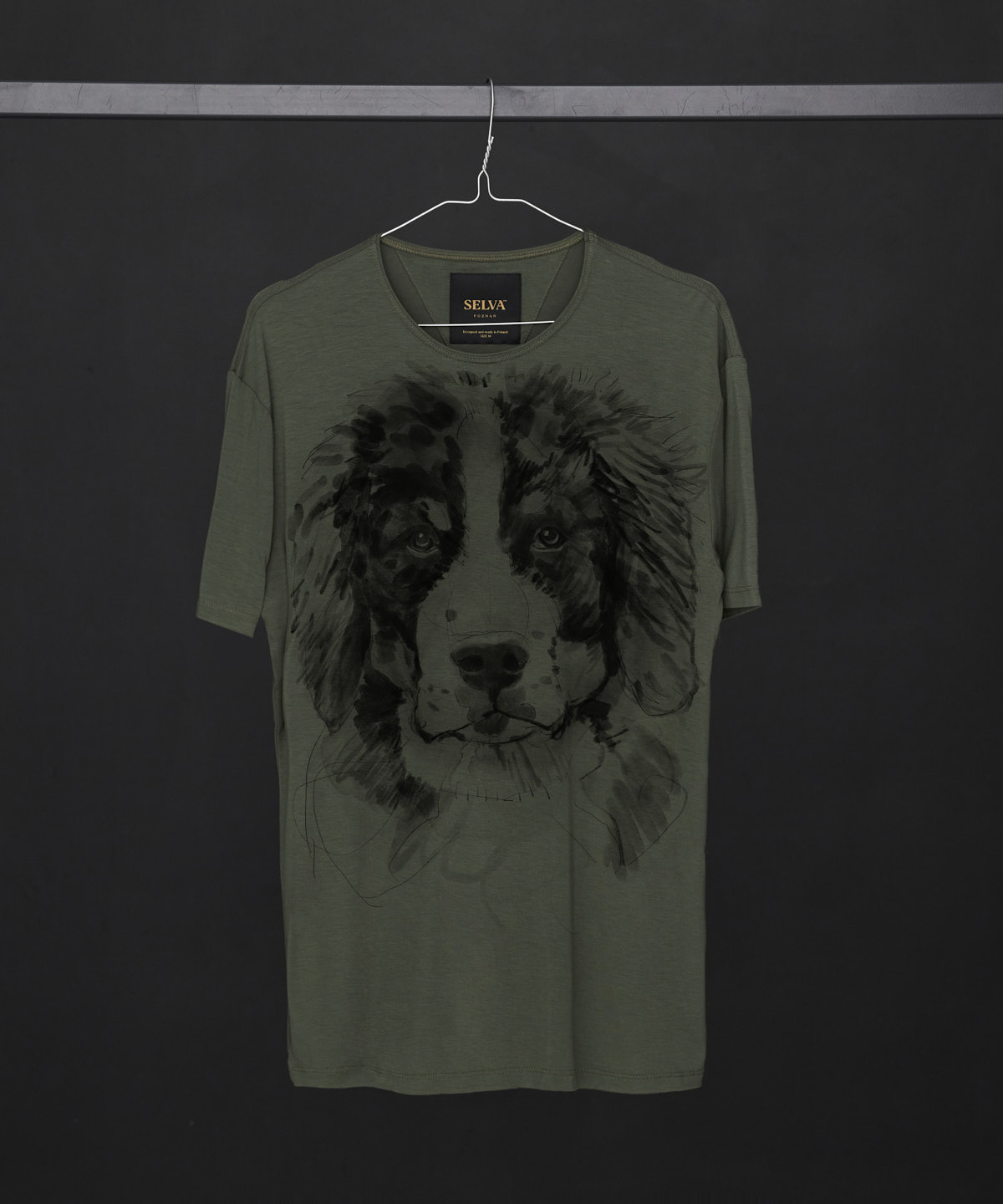 Bernese Mountain Dog no. 2 khaki t-shirt MAN