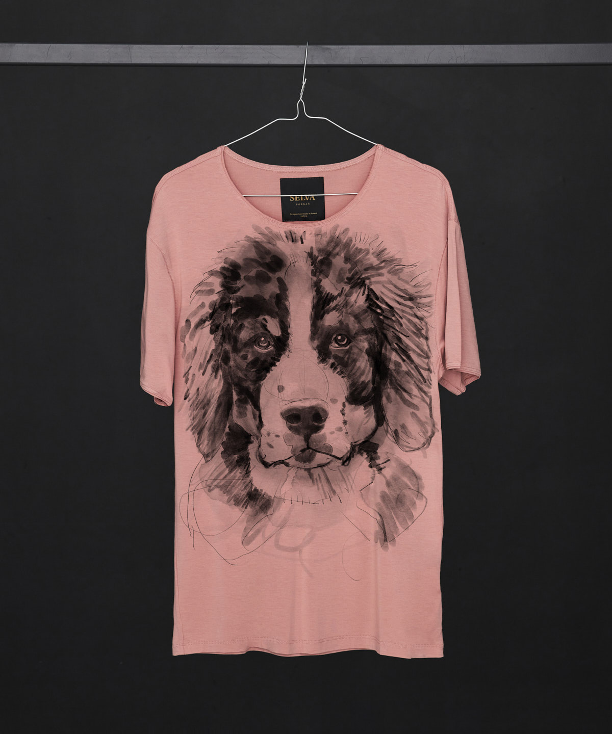 Bernese Mountain Dog no. 2 light pink t-shirt MAN