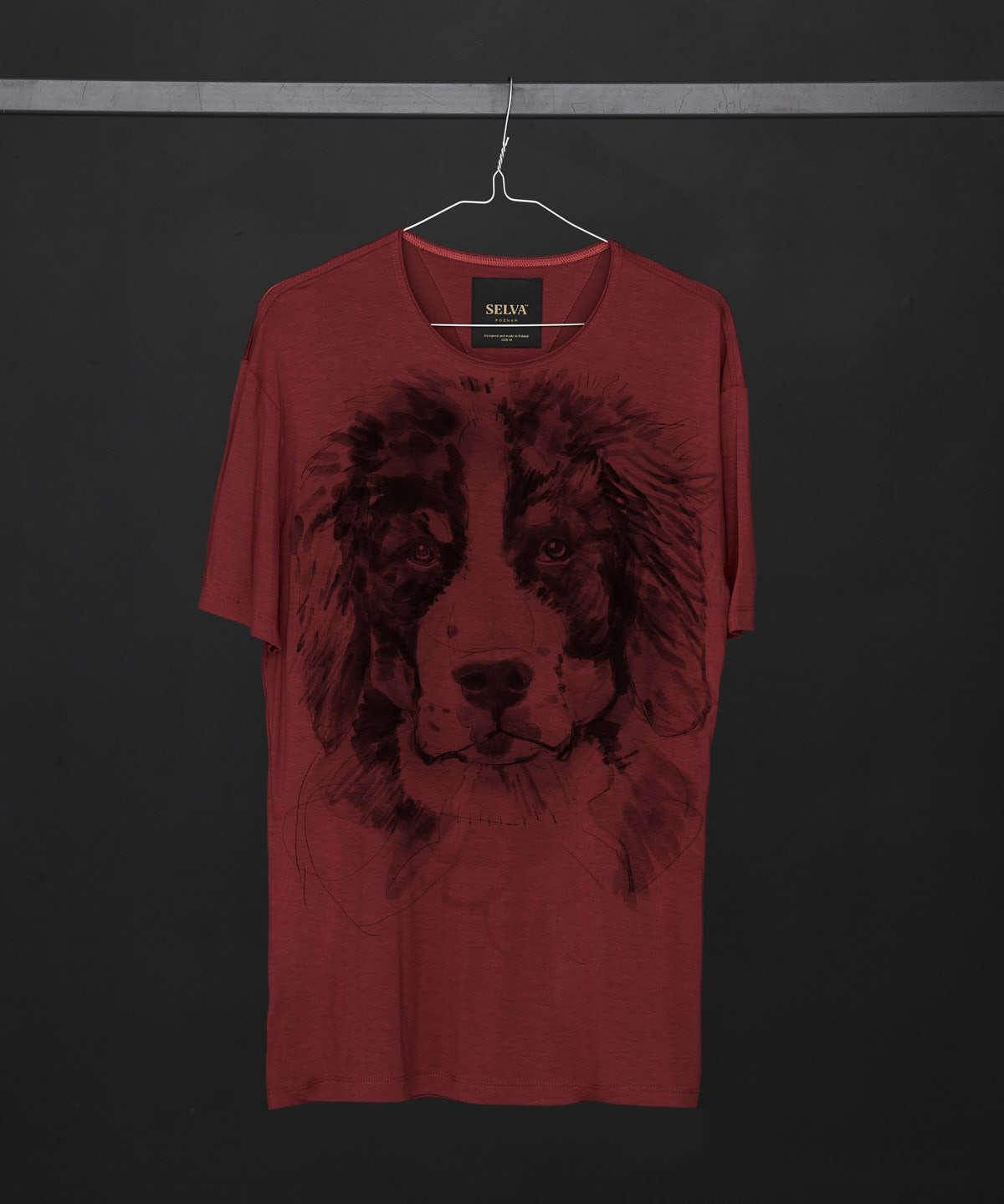 Bernese Mountain Dog no. 2 marsala t-shirt MAN