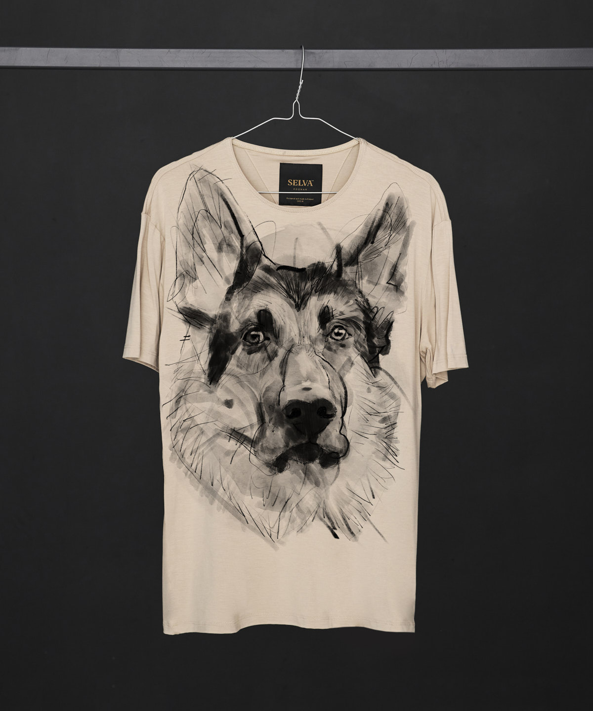 German Shepherd hummus t-shirt MAN