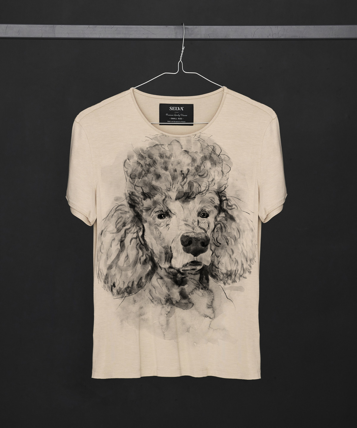 Poodle hummus t-shirt woman