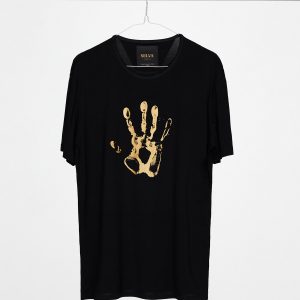 Gold Mursi Handprint Man