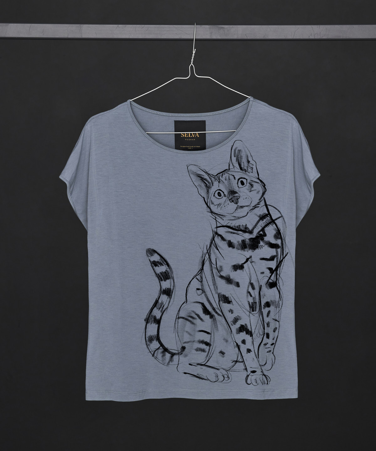Bengal Cat storm cloud T-shirt Woman