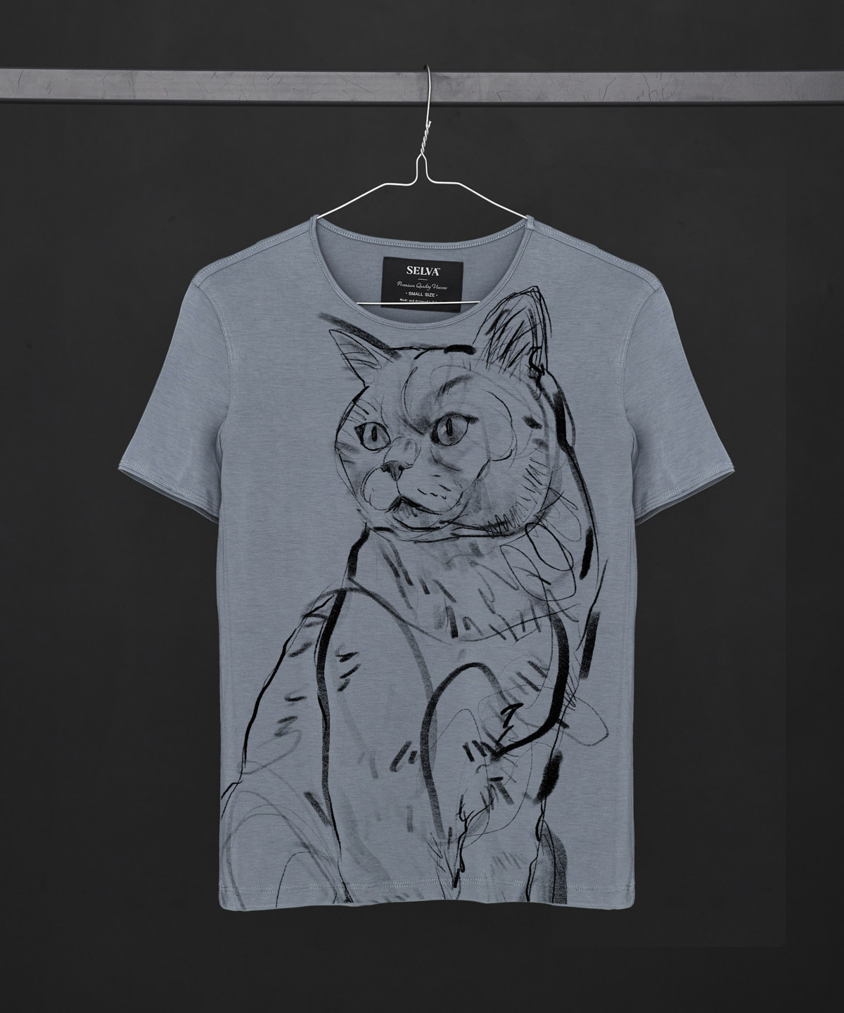 British Cat storm cloud T-shirt Woman
