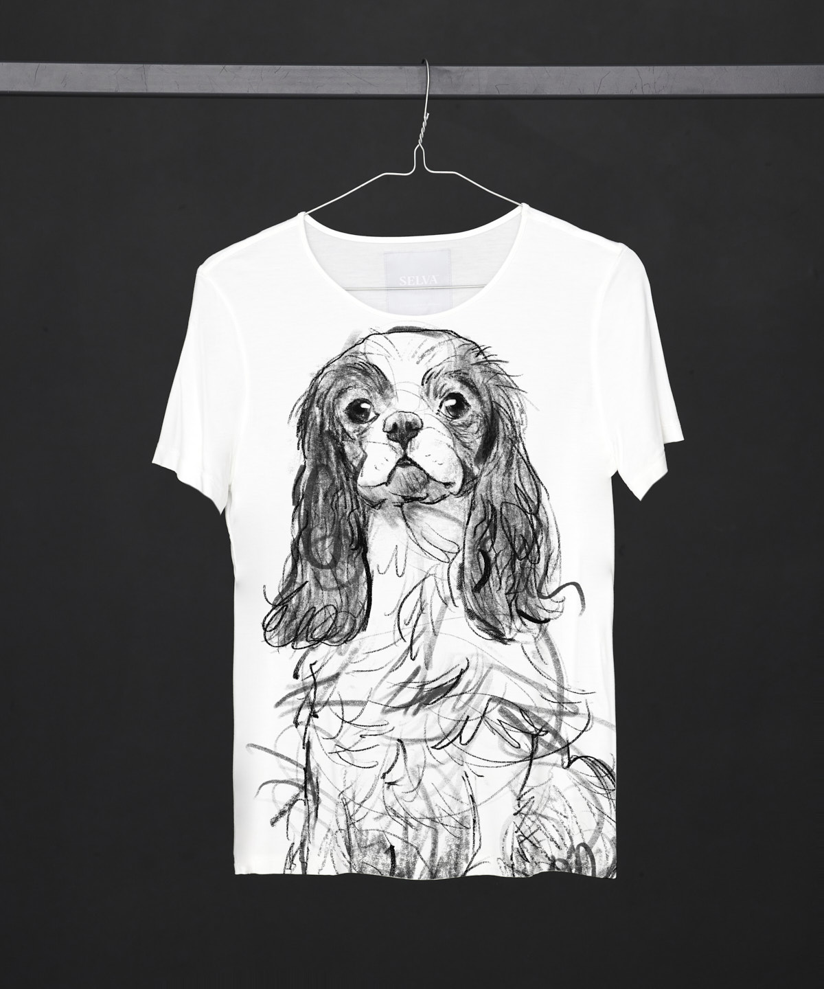 Cavalier no. 2 white T-shirt Woman