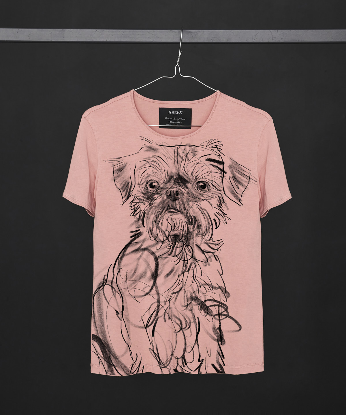 Brussels Griffon light pink T-shirt Woman