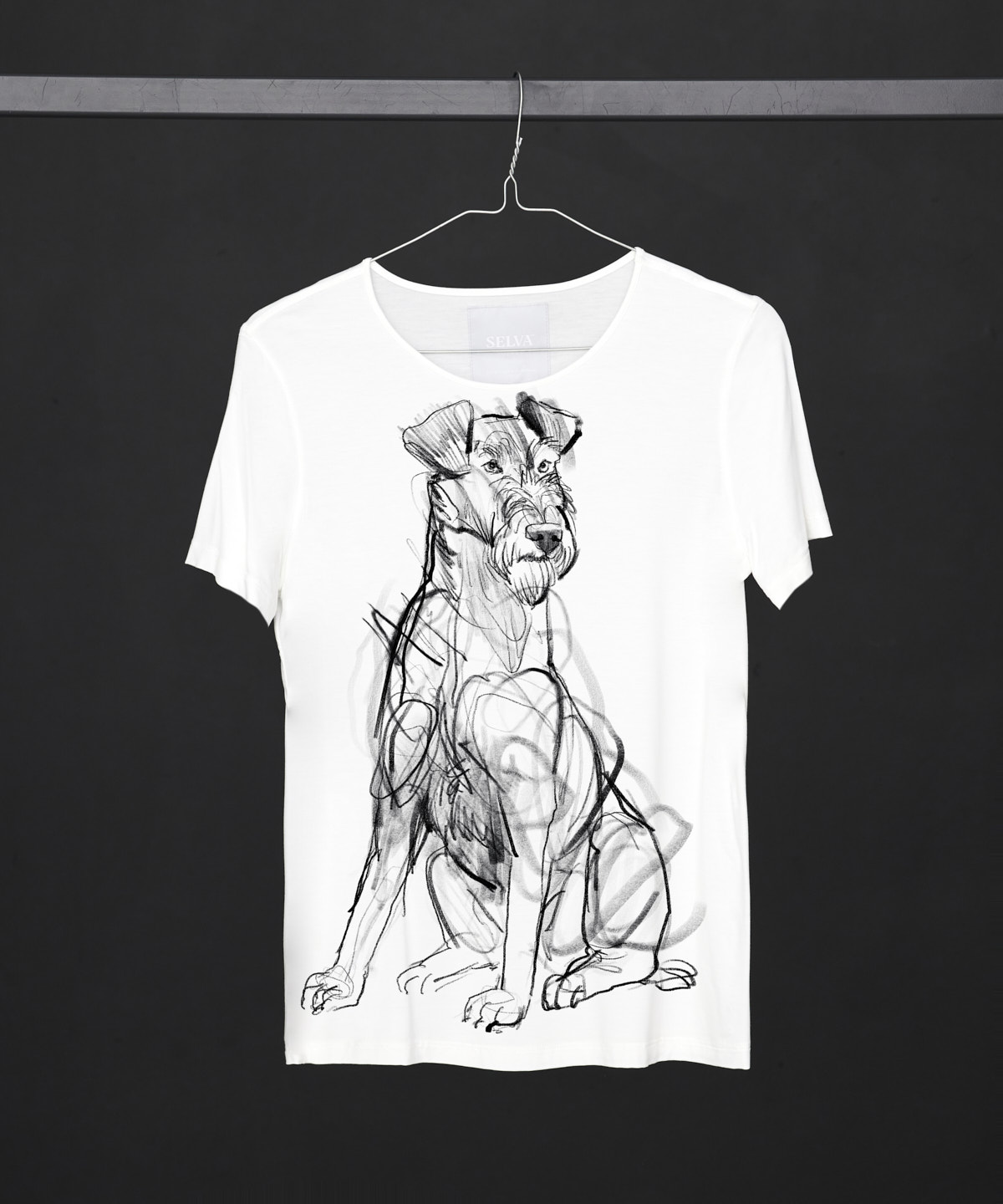 Irish Terrier Dog white T-shirt Woman