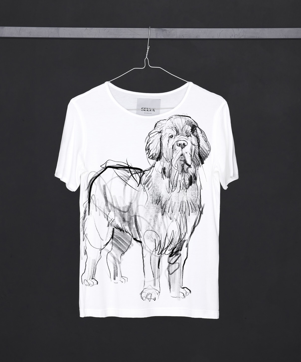 Newfoundland Dog white T-shirt Woman