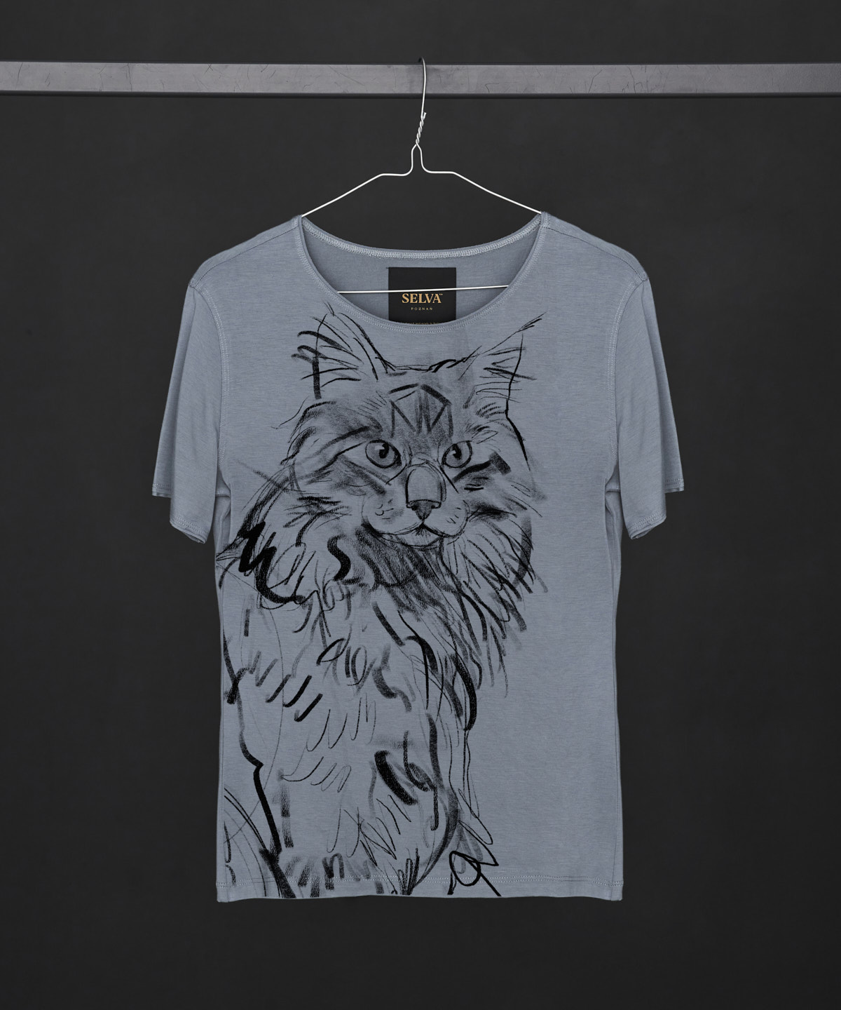 Norwegian Forest Cat storm cloud T-shirt Woman
