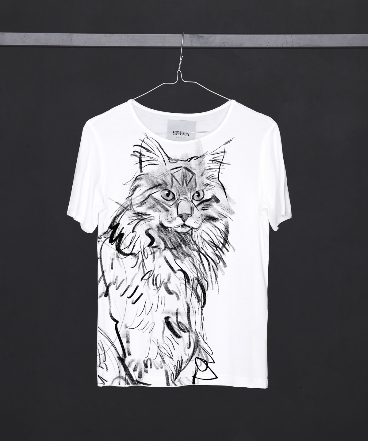 Norwegian Forest Cat white T-shirt Woman