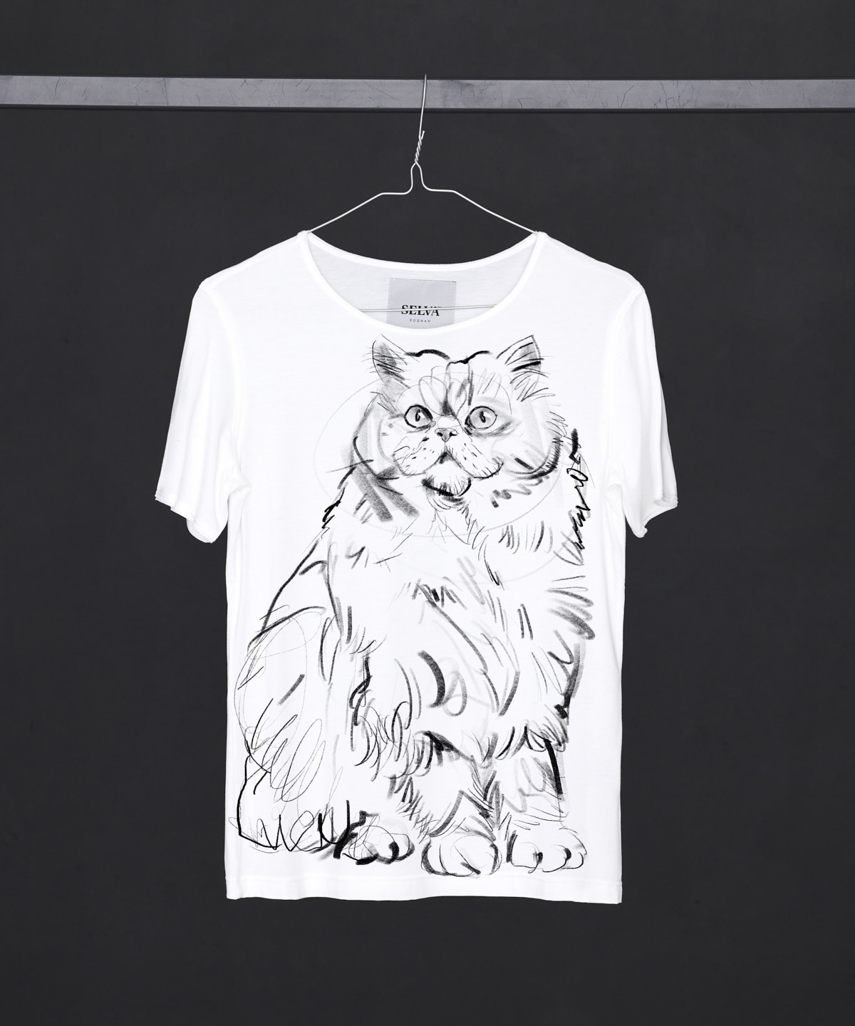 Persian Cat no. 2 white T-shirt Woman