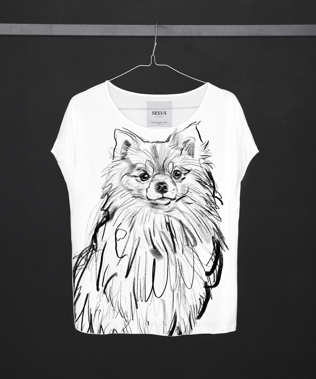 Pomeranian Dog no.2 white T-shirt Woman