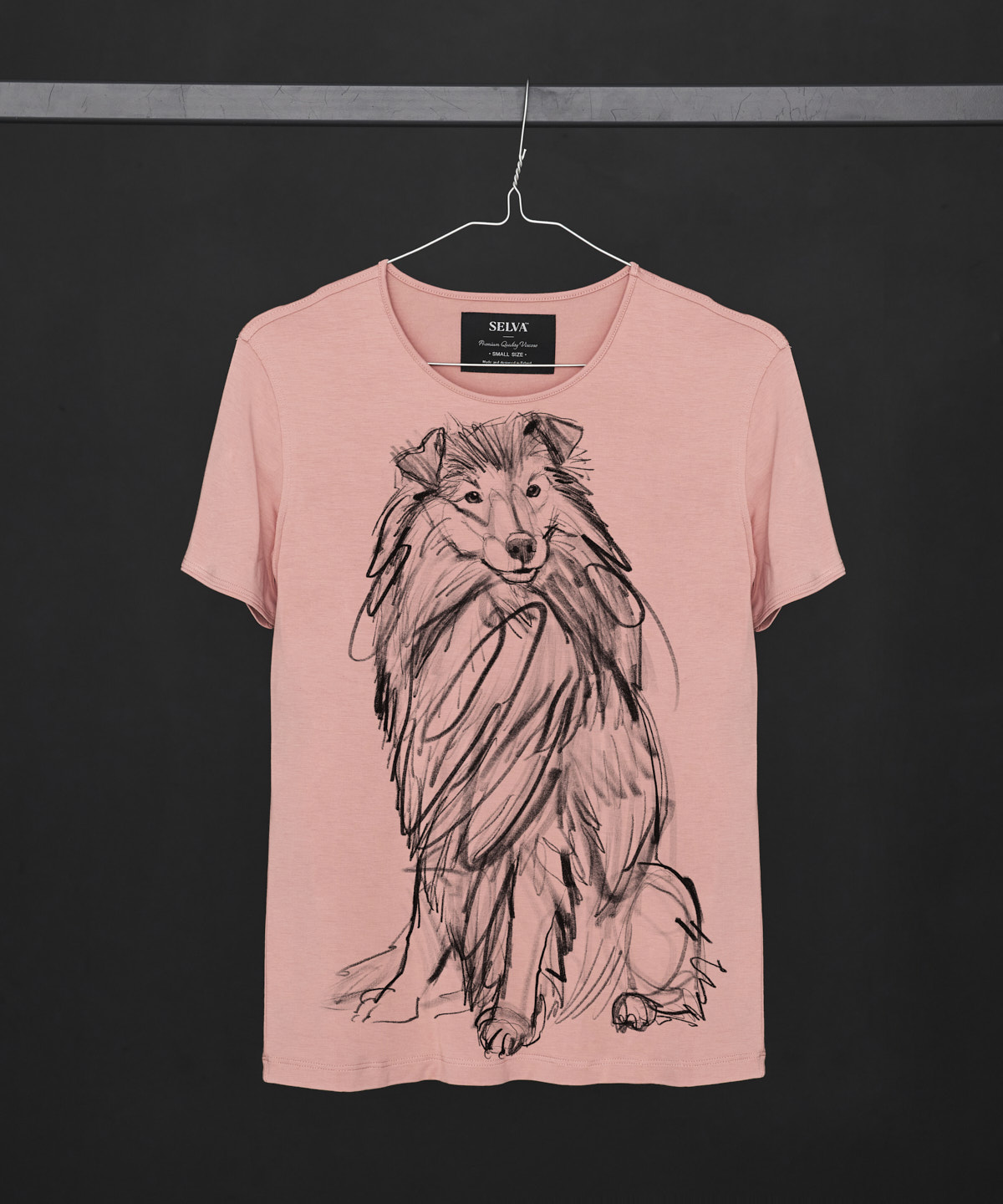 Shetland Sheepdog light pink T-shirt Woman