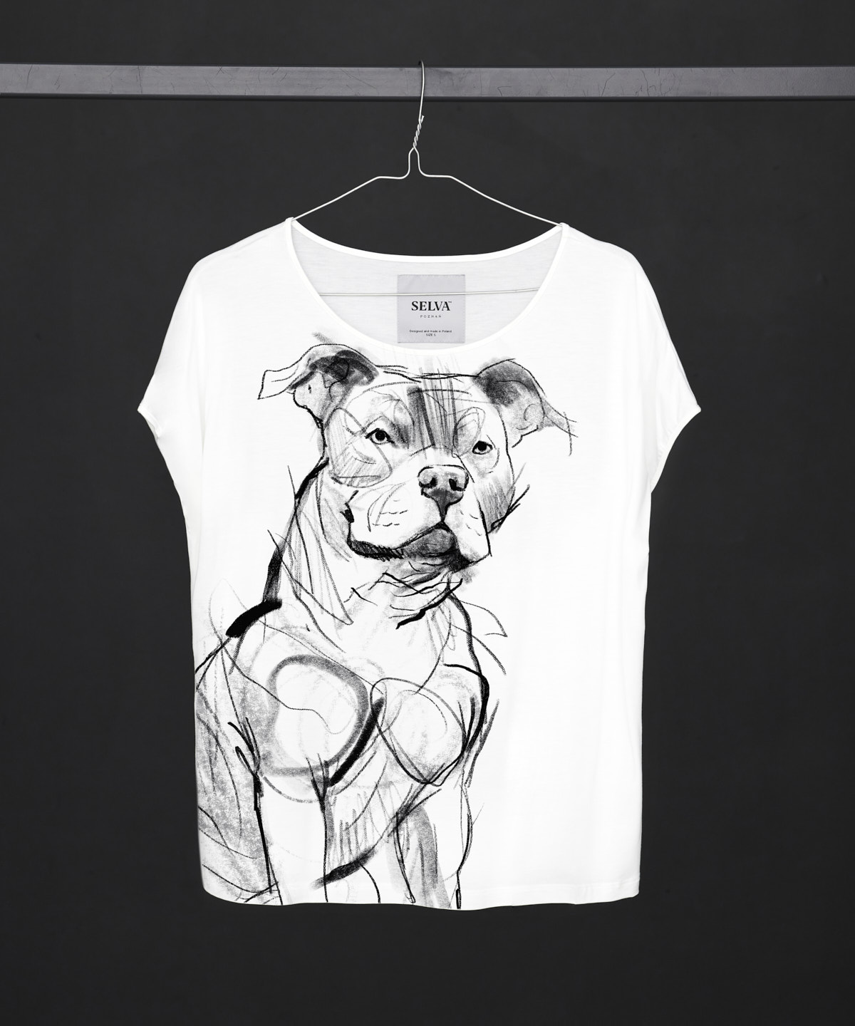 Staffordshire Bull Terrier Dog white T-shirt Woman