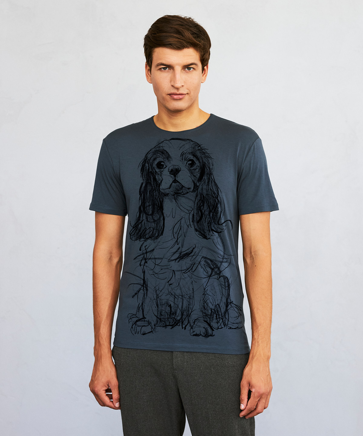 Cavalier no.2 dark cool gray t-shirt MAN