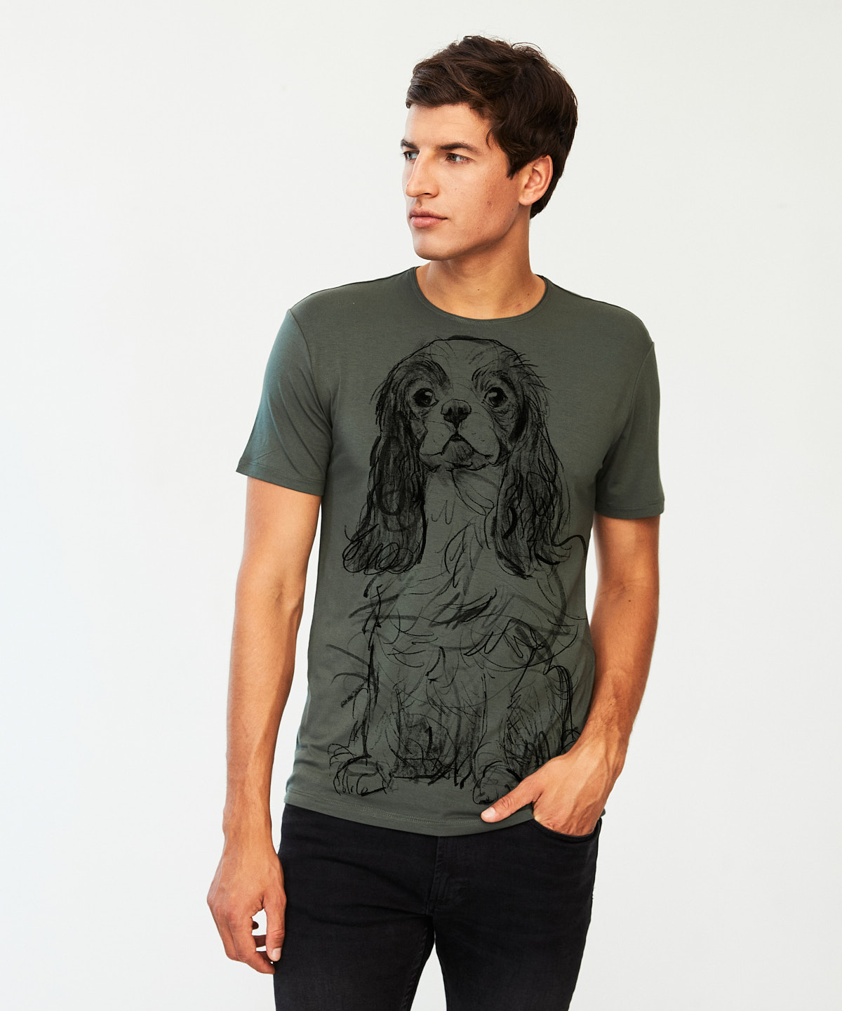 Cavalier no.2 khaki t-shirt MAN