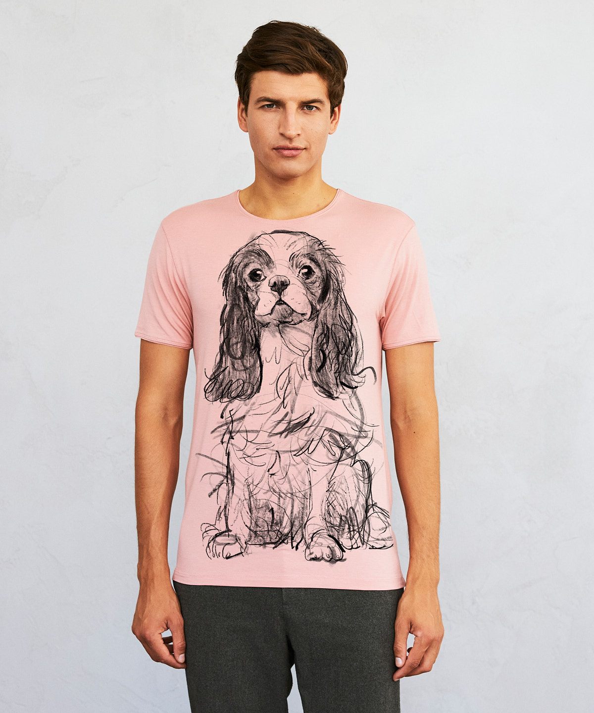 Cavalier no.2 light pink t-shirt MAN