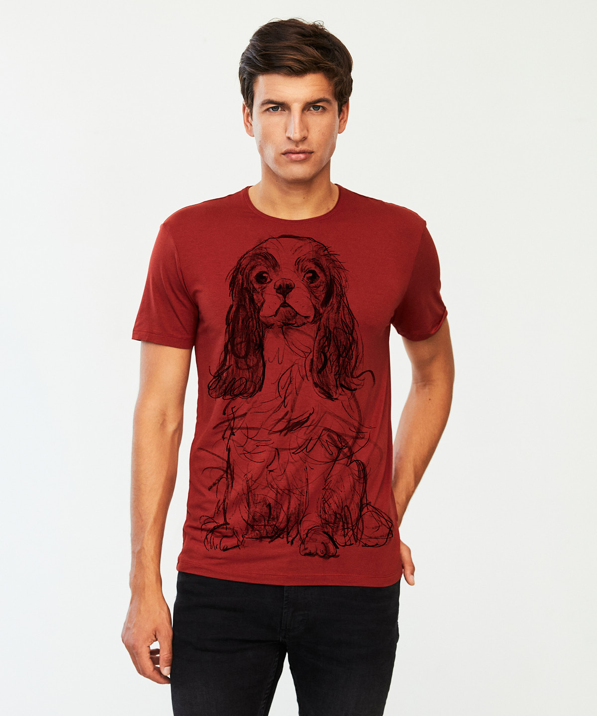 Cavalier no.2 marsala t-shirt MAN
