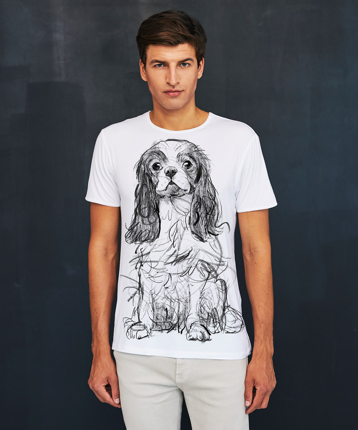 Cavalier no. 2 white t-shirt MAN