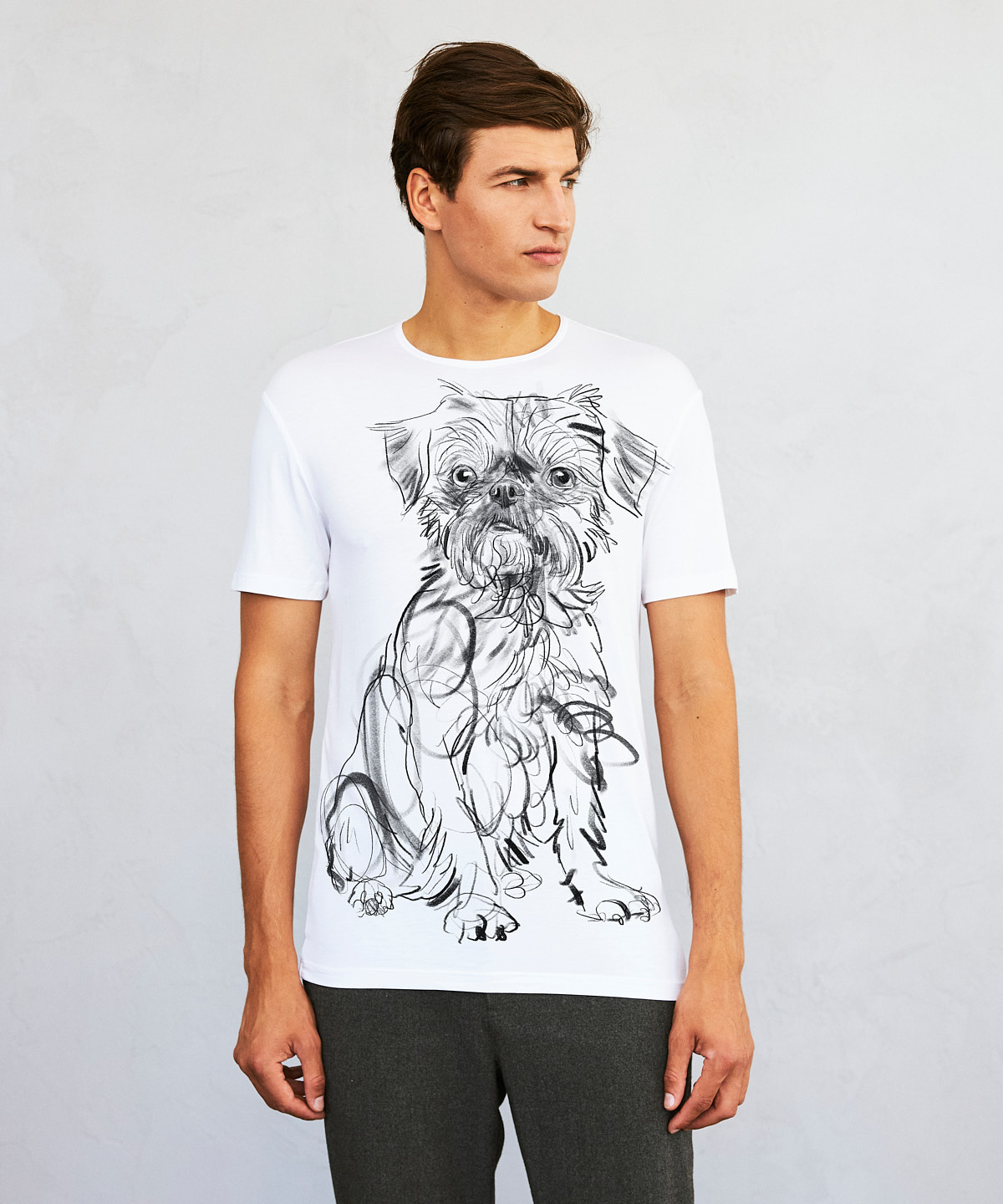 Griffon Brussels white t-shirt MAN