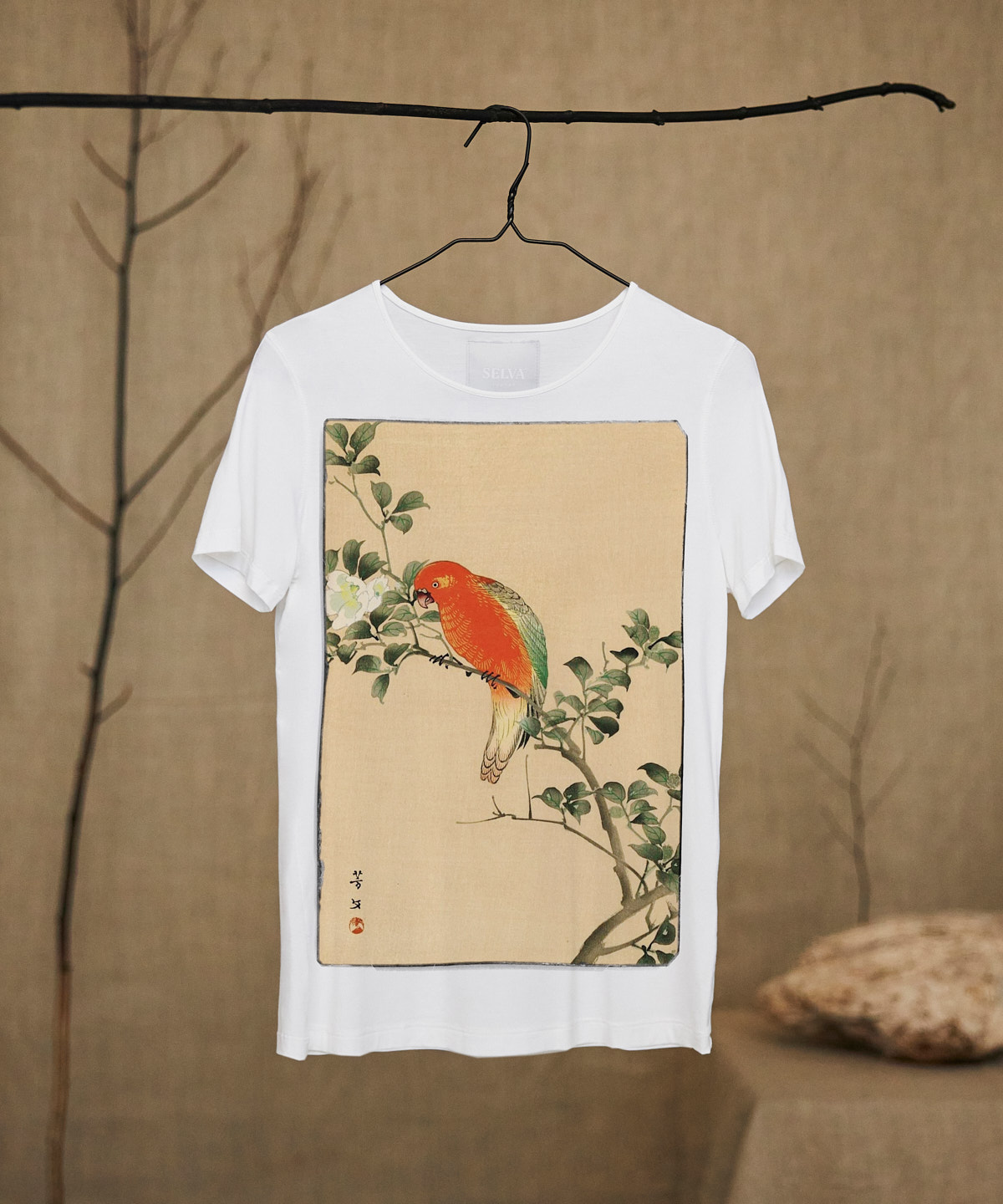 Hobun Kikuch T-shirt Woman white