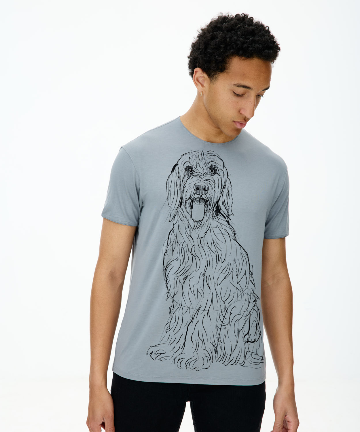 Black Briard Storm Cloud T-shirt Man